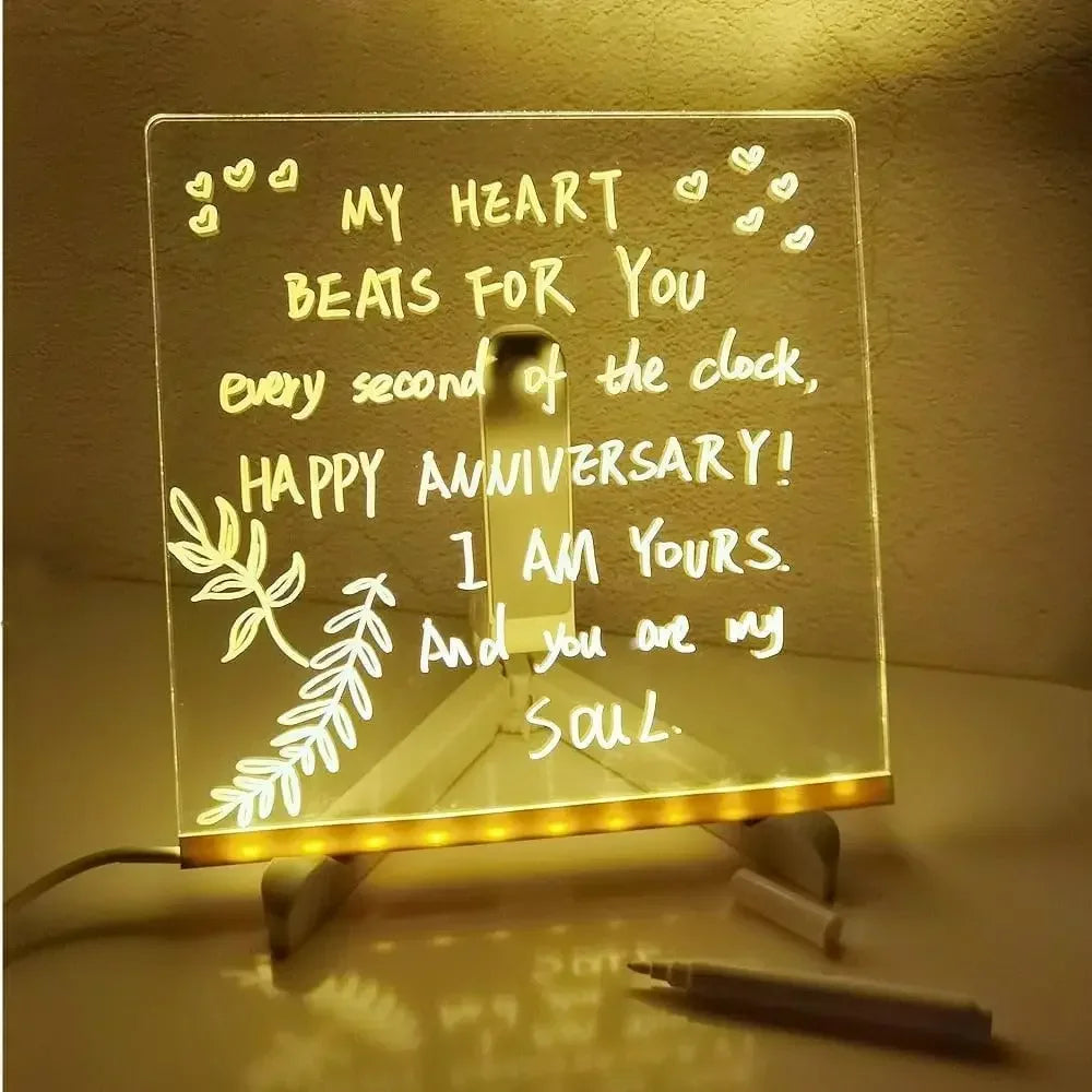 GlowWrite LED Note Board