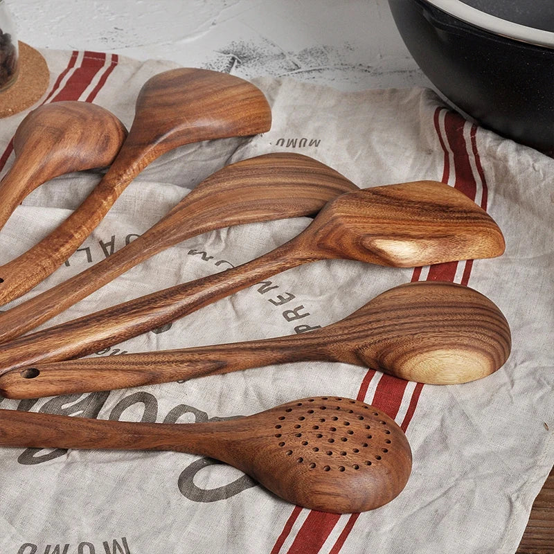 Teakwood Chef Utensil Set