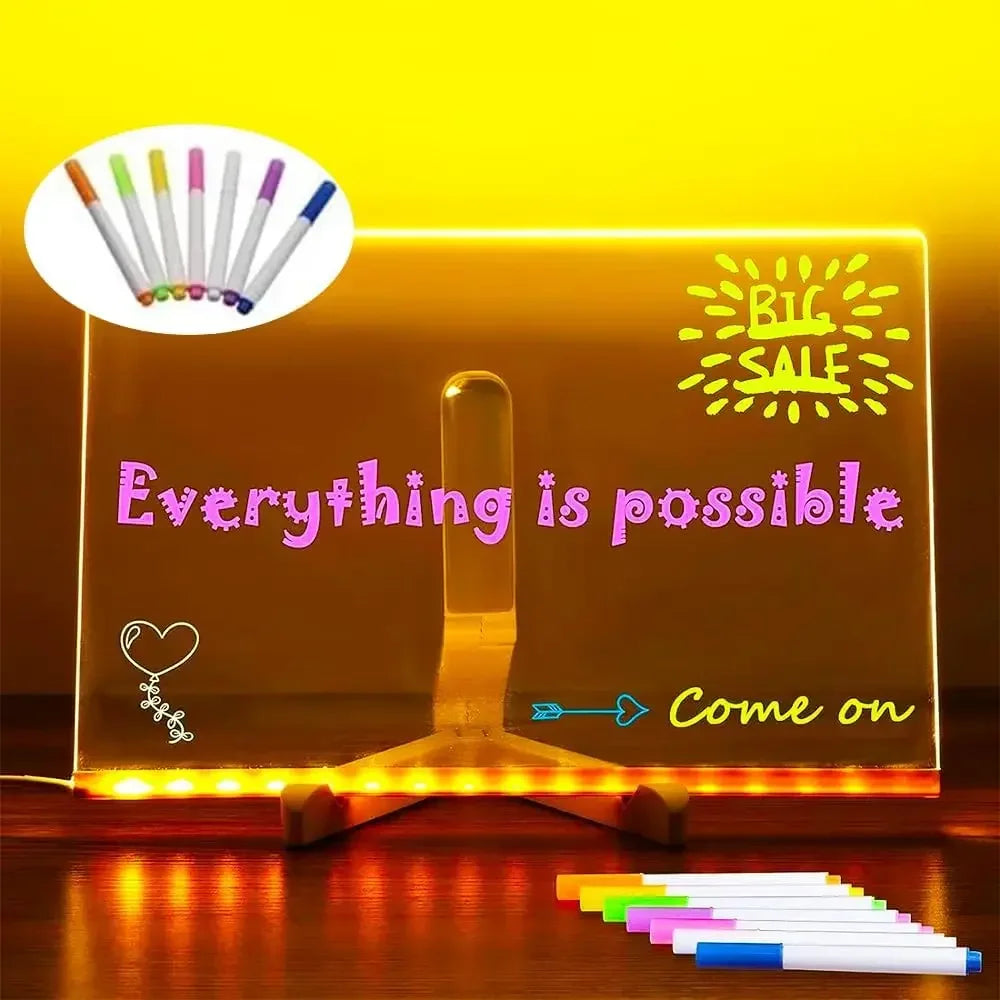 GlowWrite LED Note Board