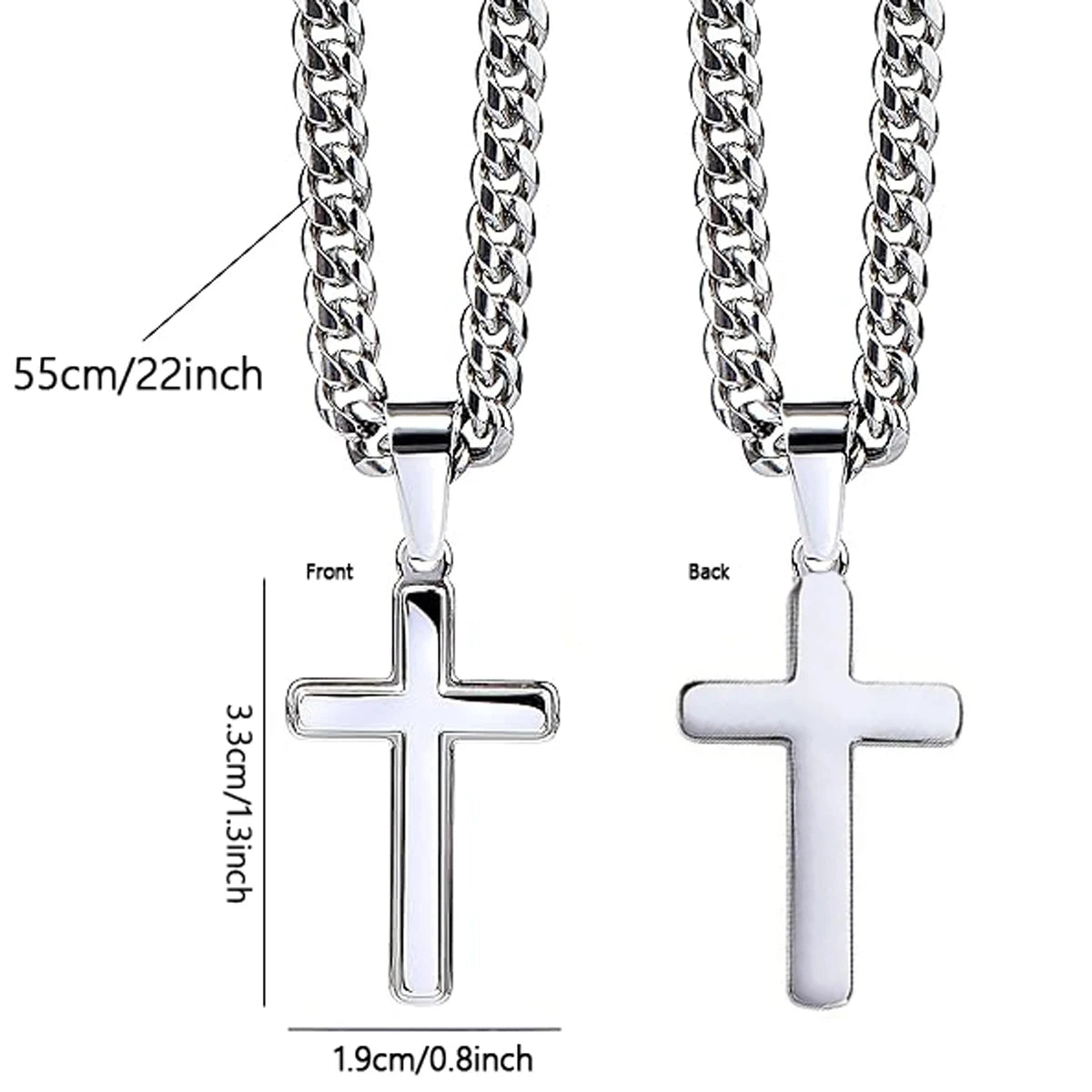 Stand Tall Cross Necklace for Son